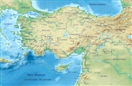 Η Μικρά Ασία και τμήμα της Μέσης Ανατολής κατά την Ελληνιστική και κυρίως τη Ρωμαϊκή περίοδο): γενικός χάρτης [με μικρές προσθήκες]