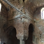 Σέργιος και Βάκχος στην Κοίτα (εσωτ.). Το ΒΔ άκρο του αναστηλωμένου βυζαντινού ναού