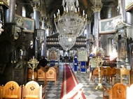 Μυτιλήνη. Εσωτερική άποψη του μητροπολιτικού ναού του αγίου Αθανασίου