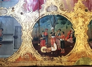 Μητροπολιτικός ναός της Μυτιλήνης: η εικόνα του νεομάρτυρα αγίου Θεόδωρου του Βυζάντιου, στο μαρμάρινο προσκυνητάριο (λεπτ.)