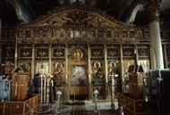 Διδυμότειχο, στο Κάστρο (το 1982): Το θαυμάσιο ξυλόγλυπτο τέμπλο στον μητροπολιτικό Άγιο Αθανάσιο