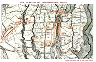 Νύσα του Μαιάνδρου στη μικρασιατική Καρία: το κέντρο της αρχαίας πόλεως (λεπτομ. του χάρτη του 1913)