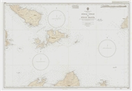 Ναυτικός χάρτης του Βρετανικού Ναυαρχείου «Από την Τήνο στην Ικαρία» 1835-1845 (1966)