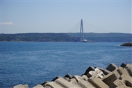 Από το Φαναράκι / τ. Rumelifeneri: Η Τρίτη Γέφυρα του Βοσπόρου / Σουλτάν Σελίμ Γέφυρα (τον Ιούλιο του 2022)