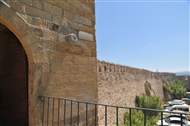 Κάστρο Τενέδου: Τμήμα της κεντρικής πύλης και των εξωτ. τειχών (τον Αύγ. του 2008)