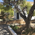 Εκκλησιαστικό Ορφανοτροφείο Βουλιαγμένης: Η Κοίμηση της Θεοτόκου στο βάθος (2017)