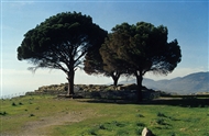 Στην Ακρόπολη της Περγάμου: Η βάση του περίφημου Βωμού του Διός (το 2000)