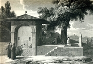 Κρήνη με Ναμαζγκάχ, χαρακτικό του 1787