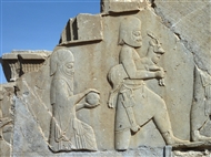 Περσέπολη (το 2012). Ανάγλυφο στο πλάι του κλιμακοστασίου (λεπτομ) στο Ανάκτορο του Δαρείου