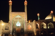 Το Τζαμί του Σαχ Αμπάς Α΄ στο Ισπαχάν: Πανοραμική νυχτερινή λήψη (το 2000)
